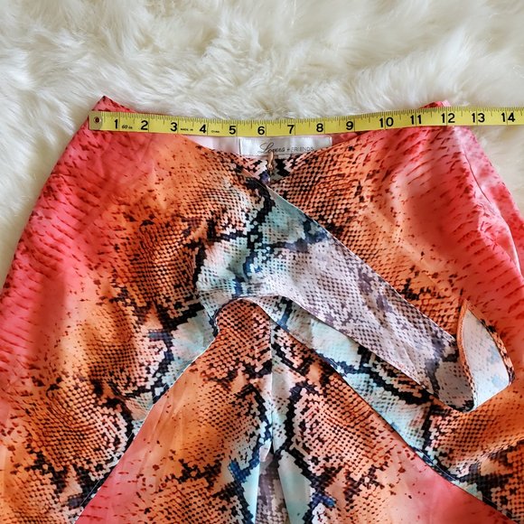 Lovers + Friends Maya Aztec Python Side Slit Tie Waist Pants Size XS - Picture 14 of 16